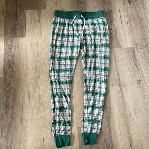 Womens Litttle Sleepies Noel Plaid Christmas Joggers